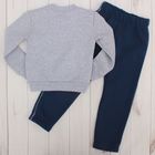Комплект для мальчика (джемпер/брюки), рост 98 см, цвет индиго/серый Н791 - Фото 6