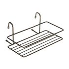 Полка на рейлинг широкая с коротким крючком Доляна, 20×14,5×10 см, цвет медь - Фото 2