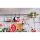 Полка на рейлинг широкая с коротким крючком Доляна, 20×14,5×10 см, цвет медь - Фото 4