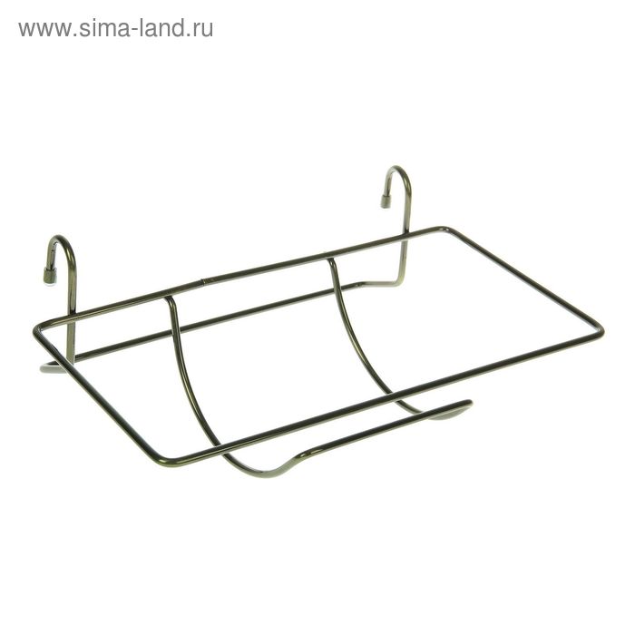 Держатель для бумажных полотенец на рейлинг Доляна, 30×20×10,5 см, цвет бронза - Фото 1