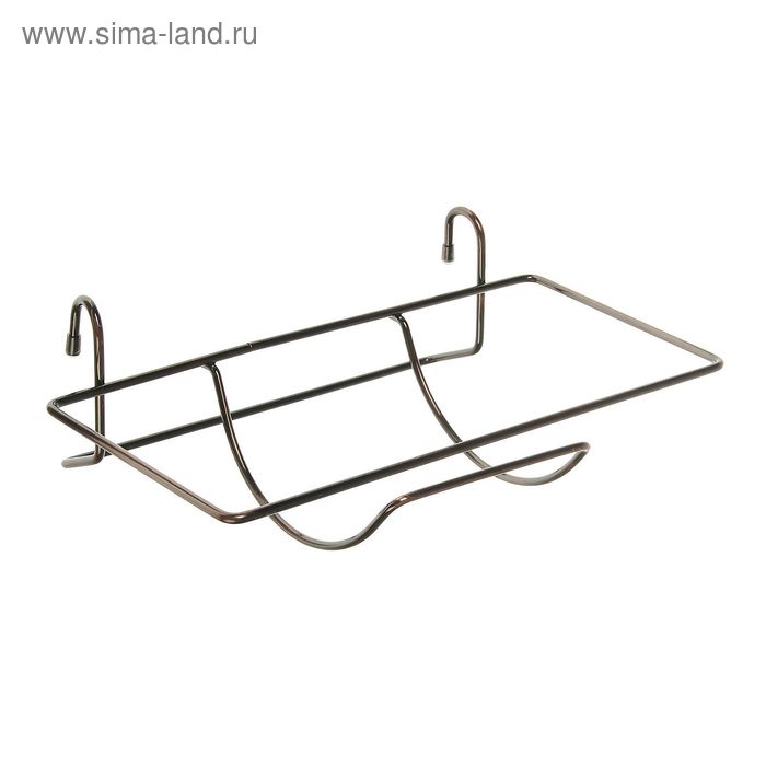 Держатель для бумажных полотенец на рейлинг Доляна, 30×20×10,5 см, цвет медь - Фото 1
