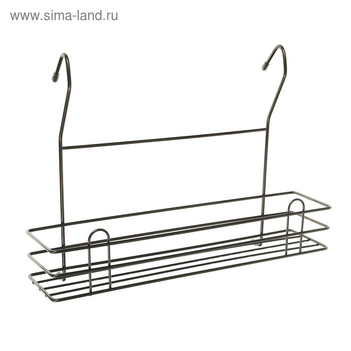 Полка на рейлинг Доляна, 35×11×25,5 см, цвет бронза - Фото 1
