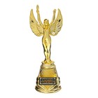 Кубок наградная фигура Ника «Лучший руководитель», пластик, золото, 19,3 х 7 см. - фото 320877386