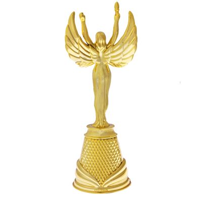 Кубок наградная фигура Ника «Самая лучшая», пластик, золото, 19.5×7.3 см