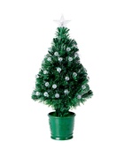 Ёлка светодиодная «Пушистая» 60 см, шарики, диаметр нижнего яруса 36 см, 55 ПВХ веток, мигание, свечение мульти - Фото 5