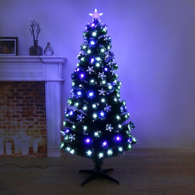 Ёлка светодиодная «Галактика» 150 см, 170 веток, мигание, свечение белое/синие