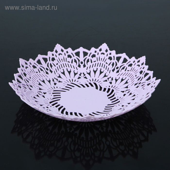 Ваза для хлеба и фруктов «Снежинка», d=22 см, цвет МИКС - Фото 1