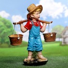 Садовая фигура из гипса «Мальчик с коромыслом», 49×33×18 см - фото 24395779