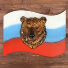 Панно "Флаг России с медведем" 60х38см - Фото 1