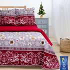 Постельное белье "Этель" дуэт Новогодняя сказка 143*215 см 2 шт,220*240 см,70*70 см 2 шт,поплин 125 г/м - Фото 1