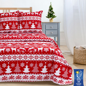 Постельное бельё «Этель» 2 сп Зимний узор 175×215 см, 200×220 см, 70×70 см -2 шт.  (артикул 2588719)  большой выбор товаров оптом и в розницу по низким ценам с доставкой