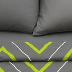 Постельное бельё дуэт «Этель. Зелёно-серые зигзаги», поплин - Фото 4