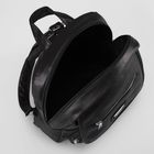 Рюкзак мол L-816, 27*11*33, отд на молнии, 3 н/кармана, черный - Фото 5