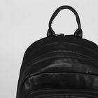 Рюкзак мол L-841, 27*11*32, отд на молнии, 2 н/кармана, черный - Фото 4