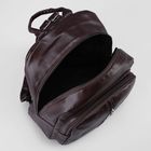 Рюкзак мол L-841, 27*11*32, отд на молнии, 2 н/кармана, коричневый - Фото 5