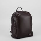 Рюкзак мол L-851, 27*9*34, отд на молнии, н/карман, коричневый - Фото 1