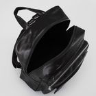 Рюкзак мол L-932, 28*9*35, отд на молнии, 2 н/кармана, черный - Фото 5