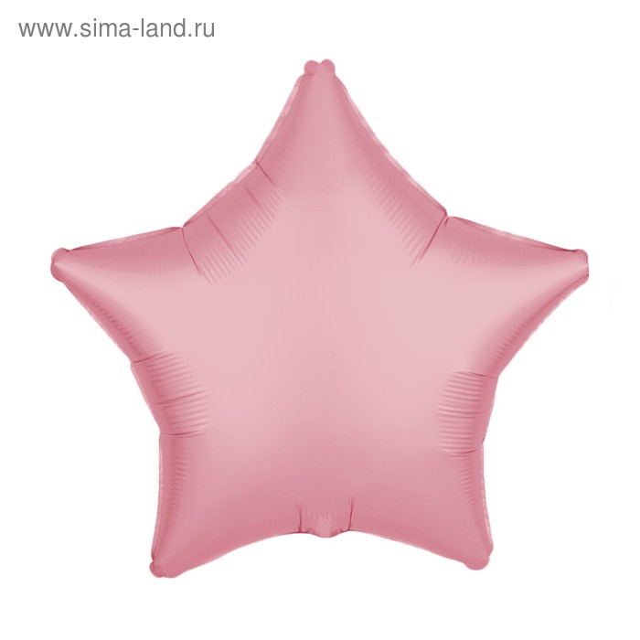 Шар фольгированный 36" "Звезда", пастель, цвет розовый - Фото 1