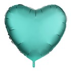 Шар фольгированный 36" «Сердце», металлик, цвет бирюзовый - Фото 2