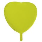 Шар фольгированный 18", сердце, металлик, lime green - Фото 2
