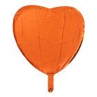 Шар фольгированный 18", сердце, металлик, orange - Фото 2