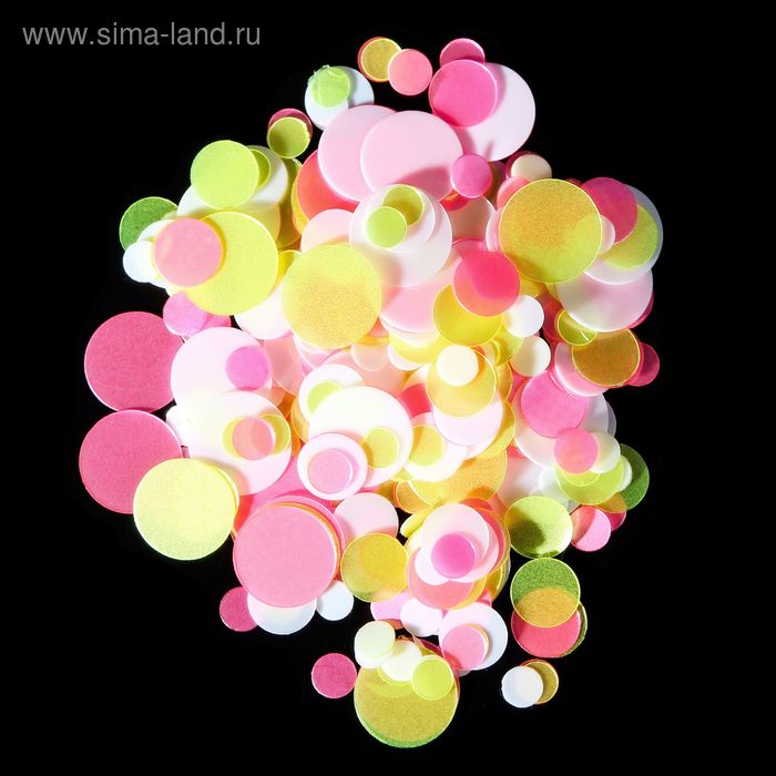 Камифубуки для декора ногтей, цвет розовый/белый/жёлтый - Фото 1