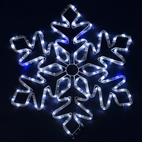 Фигура из дюралайта "Снежинка" 54х54 см, 120/20 LED, 220V, БЕЛЫЙ-СИНИЙ 2315083