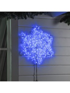 Светодиодная фигура «Снежинка», 54 см, дюралайт, 120 LED, 220 В, мерцание, свечение синий/белый - Фото 6