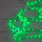 Светодиодная фигура «Ёлка со звёздами», 47 × 71 см, дюралайт, 288 LED, 220 В, мерцание, свечение зелёное/белое - Фото 5