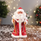 Дед Мороз под ёлку «Зимнее волшебство. Новогодняя игрушка с посохом», 27 см - Фото 1