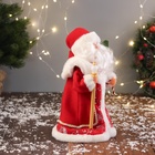 Дед Мороз под ёлку «Зимнее волшебство. Новогодняя игрушка с посохом», 27 см - Фото 2