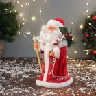 Дед Мороз под ёлку «Зимнее волшебство. Новогодняя игрушка с посохом», 27 см - Фото 4