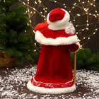 Дед Мороз под ёлку «Зимнее волшебство. Красная шуба, с посохом» 35 см - Фото 3