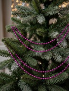 Бусы на ёлку «Шар», длина 2.7 м, d=7 мм, малиновые - Фото 2