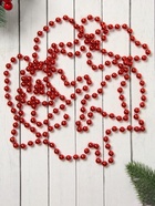 Бусы на ёлку «Шары», длина 2.7 м, d=7 мм, красные - Фото 2