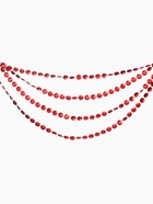 Бусы на ёлку «Грани», длина 2.7 м, d=10 мм, красные - фото 119043706