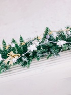 Бусы на ёлку «Звёзды», длина 2.7 м, d=40 мм, золотистые - Фото 4