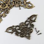 Уголок металл «Узорчатый», под бронзу, набор 4 шт., 4.5×4.5 см - Фото 2