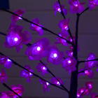 Светодиодный куст «Цветы» 1.2 м, 120 LED, постоянное свечение, 220 В, свечение розовое - Фото 3