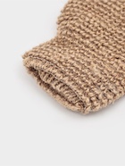 Мочалка - варежка для тела Доляна, массажная, 22×11 см, бежевая - Фото 3