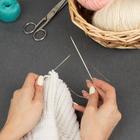 Спицы для вязания, круговые, с пластиковой леской, d = 3 мм, 10/40 см, с иглой - Фото 3