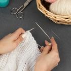 Спицы для вязания, круговые, с пластиковой леской, d = 4 мм, 10/40 см, с иглой - Фото 3