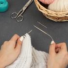 Спицы для вязания, круговые, с пластиковой леской, d = 4,5 мм, 10/40 см, с иглой - Фото 3