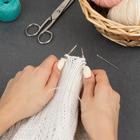 Спицы для вязания, круговые, с пластиковой леской, d = 4,5 мм, 10/40 см, с иглой - Фото 4