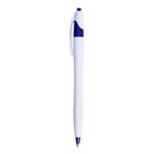 Ручка шариковая автоматическая, 0.5 мм, стержень синий, белый корпус - фото 10263964