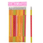 Карандаш чернографитный с ластиком Calligrata «Горошек», твёрдость НВ, круглый, МИКС - Фото 2