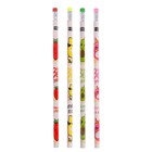 Карандаш чернографитный твёрдость НВ «Фрукты/Ягоды» с ластиком, корпус круглый, шестигранный, МИКС, цена за 1 штуку - Фото 5