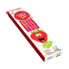 Карандаш чернографитный твёрдость НВ «Фрукты/Ягоды» с ластиком, корпус круглый, шестигранный, МИКС, цена за 1 штуку - Фото 10