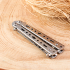 Нож-бабочка «Аргус», 17 см, клинок 69 мм/1 мм, серебристый - Фото 3