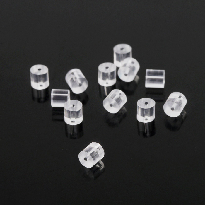 Заглушки силиконовые для швенз и пусет (набор 20 г), 4×2 мм - Фото 1